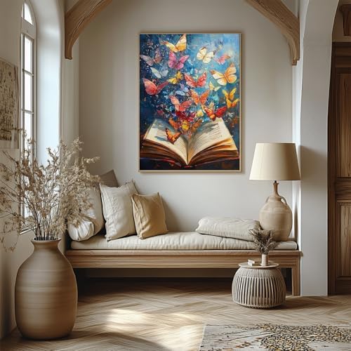 AIBOERL Paint by Numbers Kit for Adults Beginner,Butterfly Book, 12X16In - Image 4