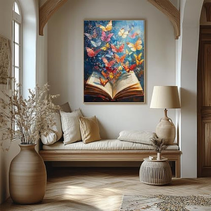 AIBOERL Paint by Numbers Kit for Adults Beginner,Butterfly Book, 12X16In - Image 4