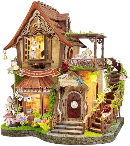 Book Nook Kit DIY Miniature House 3D Wooden Puzzle - Dreamy Cottage by Homedecorexpert