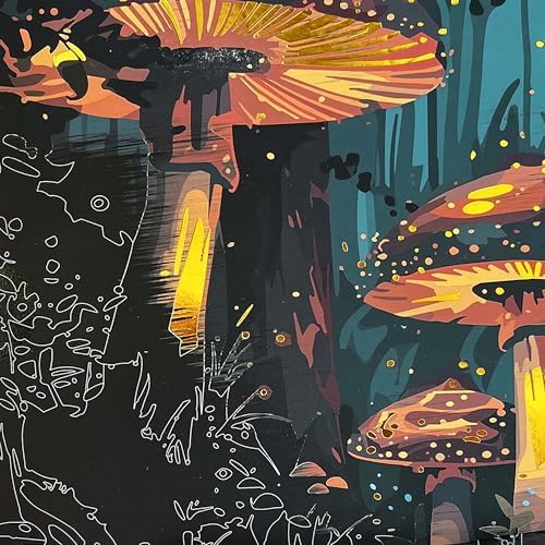 Brea Reese Magical Forest Scratch Art Paper Pad, 6 Metallic Craft Pages - Image 6