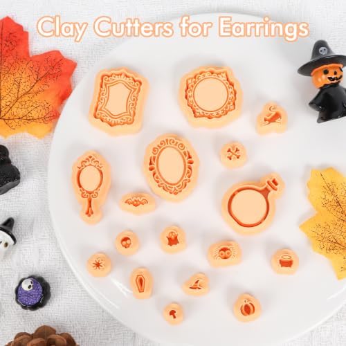 Puocaon Halloween Frame Polymer Clay Cutters for Jewelry Earring Making - Image 4