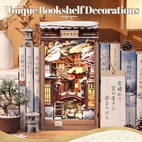 Fsolis Book Nook Kit for Adults – Japanese DIY 3D Wooden Puzzles - Image 3