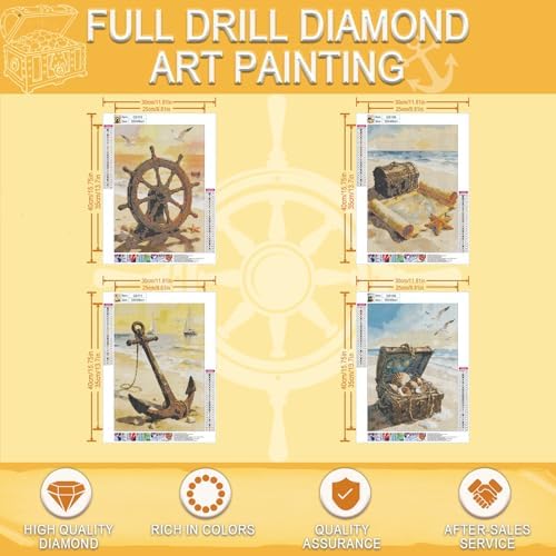 DOTSOPS 5D Treasure Map Diamond Painting Kits for Adults Diamond Art Kits - Image 2