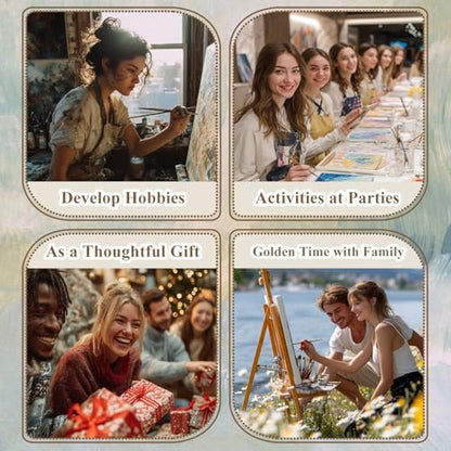 Paint by Numbers Kit for Adults Flowers, Paint by Number for Adults 16x20in - Image 7