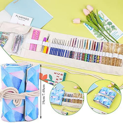 Zlulary 116 PCS Crochet Hooks Sets, Ergonomic Crochet Needles - Image 5