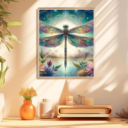 Vintage Dragonfly Paint by Numbers Kit for Adults Beginner (Without Frame) - Image 5