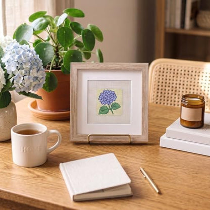 Chumia 3 Pcs Flower Needlepoint Canvas Kit for Adult 13ct 8x8" - Image 7