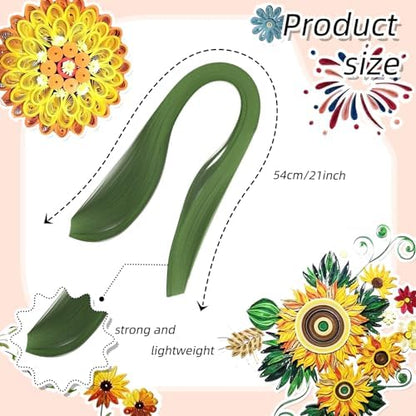 360Pcs 1/8" x 21" Quilling Paper Strips - Image 2