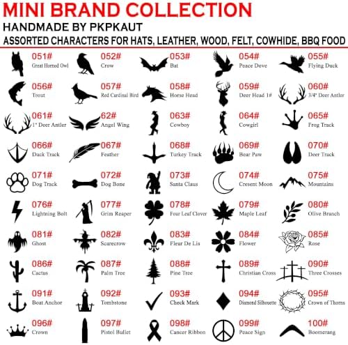 Branding Iron for Wood, Leather Branding Stamp 2Pcs Set (091#) - Image 3