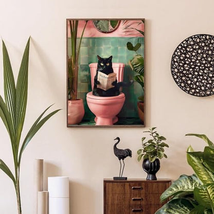 KICHANG Black Cat Paint by Numbers Kit for Adults Beginner (Without Frame) - Image 5