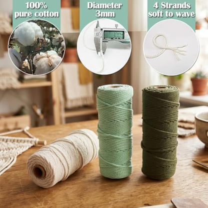 Ewparts Art Craft Macrame Kits for Adult Beginner with Instruction Book - Image 4