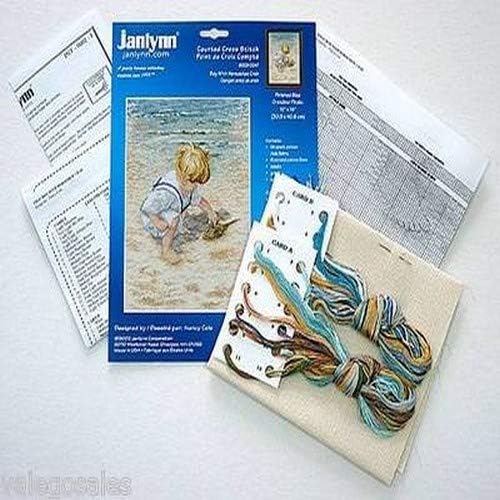 Janlynn Corp. Counted Cross Stitch Kit, Boy with Horseshoe Crab - Image 3