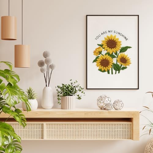 Nuberlic Sunflower Embroidery Kit for Beginners - Image 3