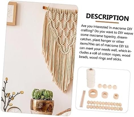 LIFKICH DIY Macrame Kit for Adults Macrame Tapestry Material Wall Art Decoration Woven Kit - Image 6