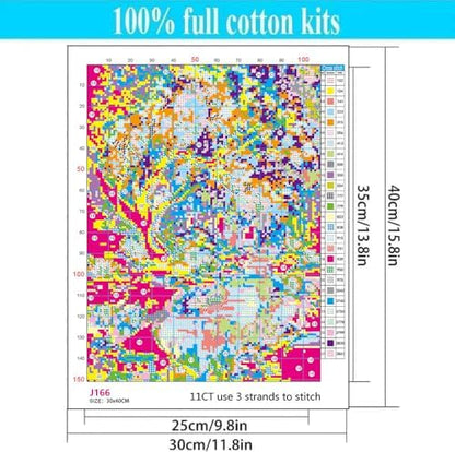 WUSARPLY Tree of Life Stamped Cross Stitch Kits for Beginners Adults - Image 6