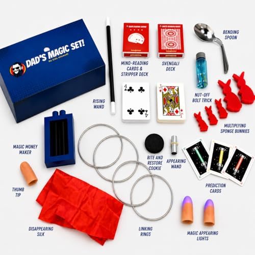 Dad’s Magic Set - 50 Awesome Magic Tricks for Dads to Amaze the Whole Family - Easy to Learn - Video Tutorials by a Pro Magician - Fun Gift for Dad or Grandpa for Father's Day, Birthdays, Christmas - Image 3