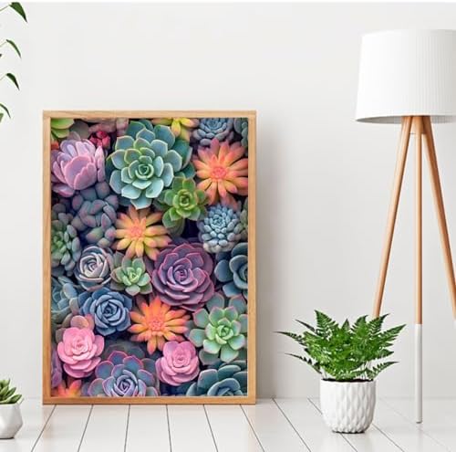 Ycydilirab Succulent Paint by Numbers Kits for Adults Beginners-Succulent Plant Paint by Number for Adult,Easy Canvas Paint by Numbers for Adults for Home Wall Decoration and Gifts 16X20 inch - Image 7