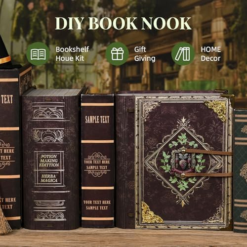 MiniCity Potion-Making DIY Book Nook Kit, Miniature House Puzzle with LED - Image 6