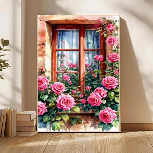 Mowana Paint by Numbers Kit for Adults Beginner – Flowers Framed Paint by Numbers for Adults with Easel – Easy DIY Acrylic Oil Painting Kit Canvas Wall Art Decor 8x12inch - Image 7