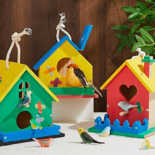 Juexica 4 Pack DIY Birdhouse Kits for Kids 8+ Build and Paint, Assorted - Image 5