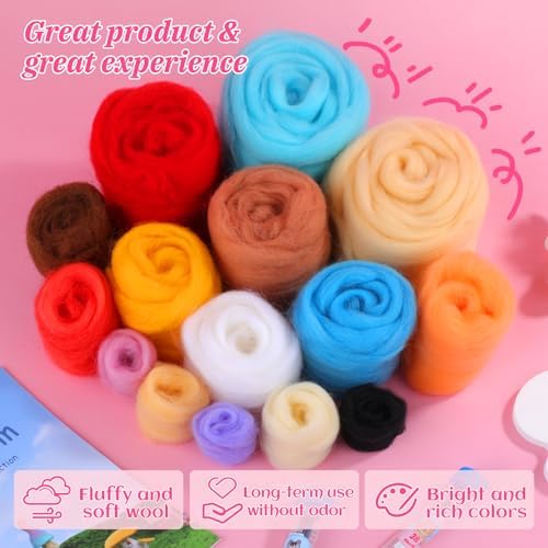 UOOU Needle Felting Kit, Mushroom Wool Felting Kit with Felted Supplies - Image 4