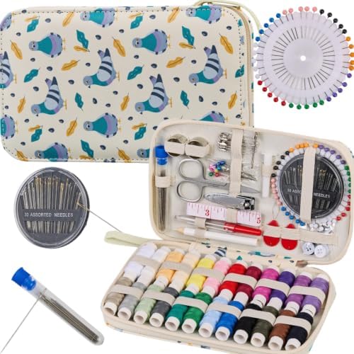 Printing Travel Sewing Kit with 130PCS Basic Sewing Supplies Accessories by Bobode