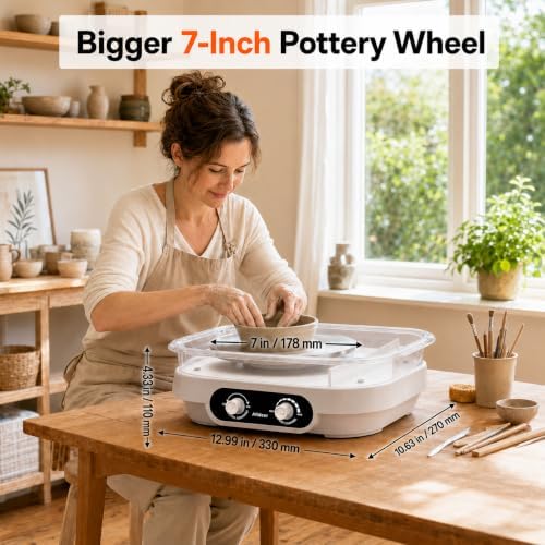 Alldeer Pottery Wheel for Adults, Beginners, Kids, Complete Kit - Image 3