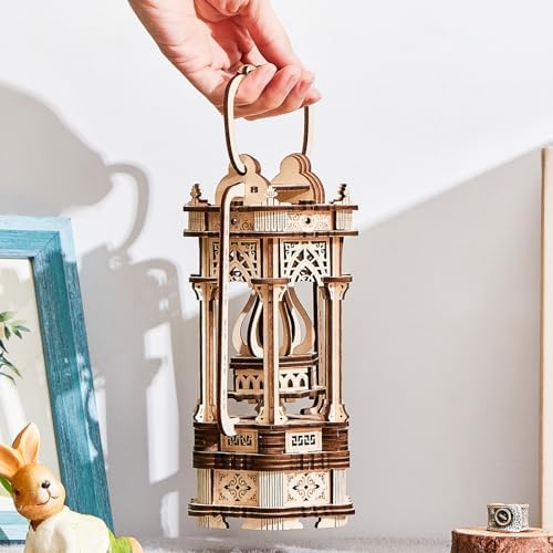 3D Wooden Puzzle for Adults, DIY Lantern Model Kit - Image 5
