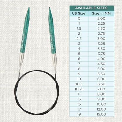 KnitPro Dreamz Fixed Circular Needles 40" (100cm) | US Size 15 (10mm) - Image 4