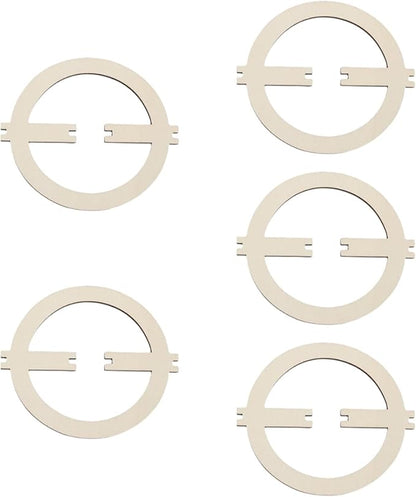 5X Wooden Wick Centering Tool Candle Wick Rack Round Wick Bar Candle Wick Stabilizer for Candle Making Men Women, D