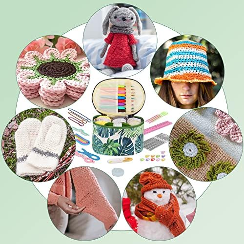 Aeelike Crochet Kits for Beginners with Yarn, Green - Image 6