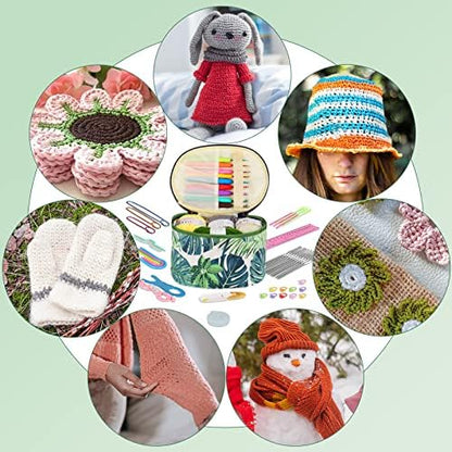 Aeelike Crochet Kits for Beginners with Yarn, Green - Image 6