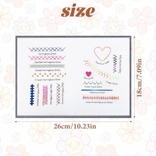 ZEELONA 2026 New DIY Embroidery Stitch Book Kit, Portable All Scenario Embroidery Stitch Book with 106 Universal Embroidery Stitches Sewing Kit and Instructional Tutorial for Beginners Sew Enthusiast - Image 2