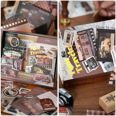 Scrapbook Supplies Kit, Vintage Junk journaling Supplies, Scrapbooking Kit - Image 4