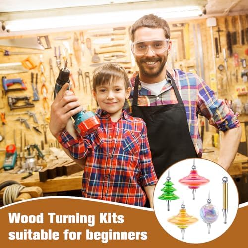 CroBlissful 20 Set Christmas Tree Ornament Woodturning Kit, Brass - Image 5