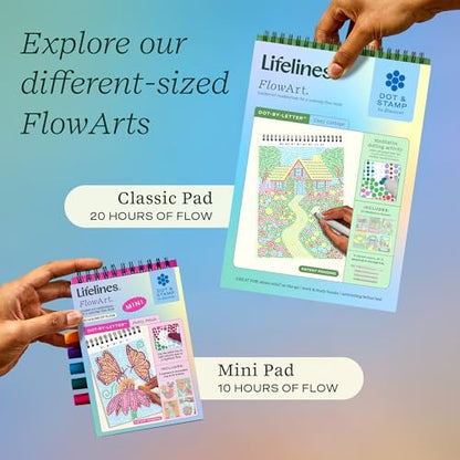 Lifelines FlowArt Activity Pads 3-Pack, Dot-by-Letter Guided Coloring Books - Image 6