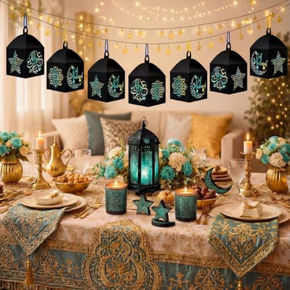 Maitys 16 Sets Eid Mubarak Paper Lantern Suncatcher Craft Kits for Adults - Image 5