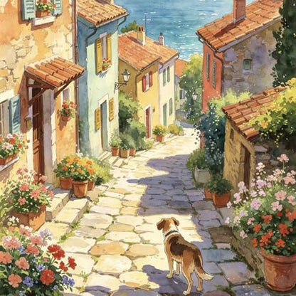 NKVNKV Paint by Numbers Kit for Adults Beginners, Mountain Adult Paint by Numbers on 20" Lx16 W Canvas for Painting Kits for Adults in Colorful Box，for Gift Home Wall Decor Without Frame by NKVNKV