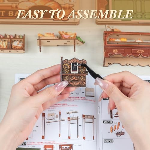 CUTEBEE Book Nook, DIY Miniature House Kit, Bakery Dessert Shop Booknook - Image 6