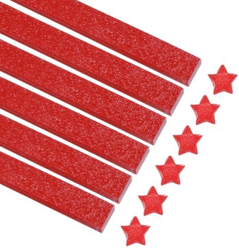 MECCANIXITY 360 Sheets Origami Paper Glitter Stars Papers Red Fold Paper for Beginner Arts Crafts Projects,0.4 x 9.5 Inch by MECCANIXITY