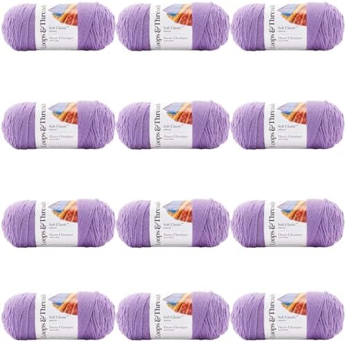 MICHAELS Bulk 12 Pack: Soft Classic™ Solid Yarn by Loops & Threads® - Image 6