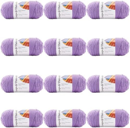 MICHAELS Bulk 12 Pack: Soft Classic™ Solid Yarn by Loops & Threads® - Image 6