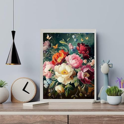 Arttoplus Flowers Paint by Numbers Kit for Adults Beginner 16x20 inch - Image 4