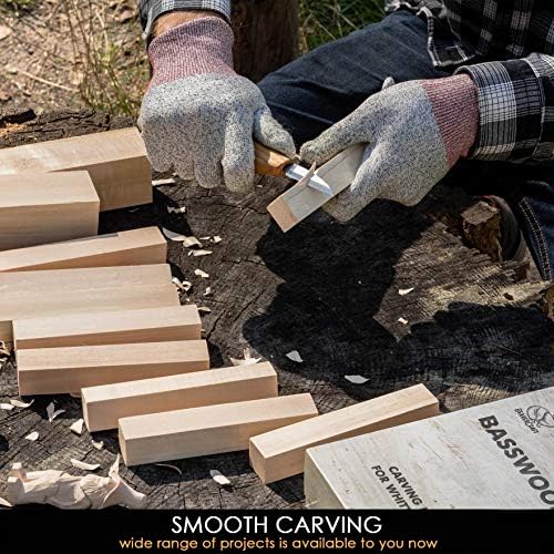 BeaverCraft DIY09 Wood Carving Kit BW10 Large Basswood Carving Blocks Set for Wood Carving Unfinished Wood Blocks - Image 7