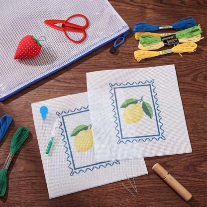 XunYee Needlepoint Canvas Kit, Lemon - Image 4