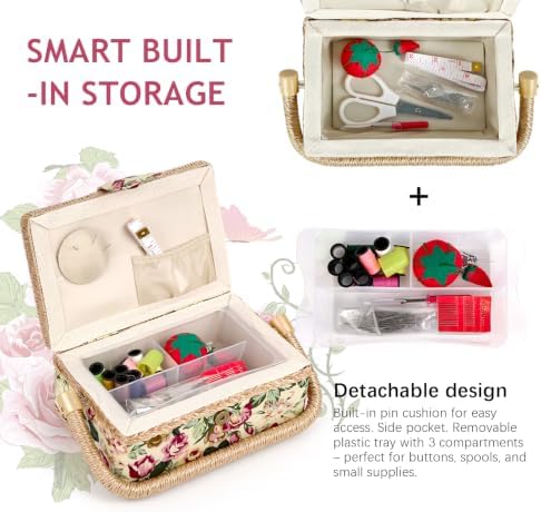 MKNZOME Sewing Box with Supplies Kit for Women, Complete Accessories - Image 4