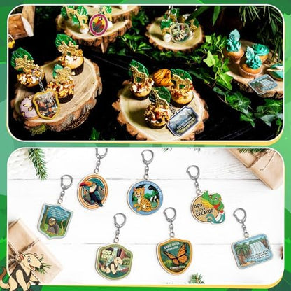 RattanView 24 Pcs 2026 VBS Craft DIY Wooden Rainforest Falls Kits - Image 5