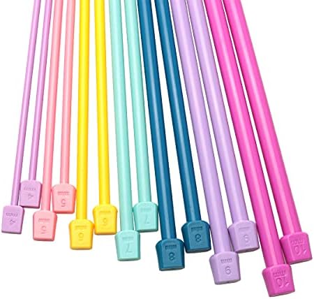 ITROLLE Knitting Needle 14PCS 4mm 5mm 6mm 7mm 8mm 9mm 10mm Colourful Single Pointed Knitting Straight Pins - Image 3