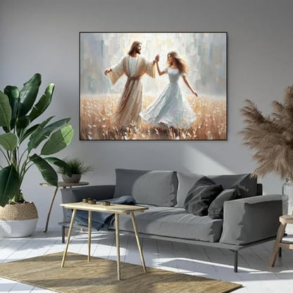 Jesus Paint by Numbers Kit for Adults Framed Canvas 12X16 in, Frameworkless - Image 2