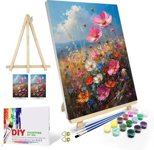 DYAIANGMU Flower Paint by Numbers Kit for Adults Beginners 11.8X15.7inch by Unknown